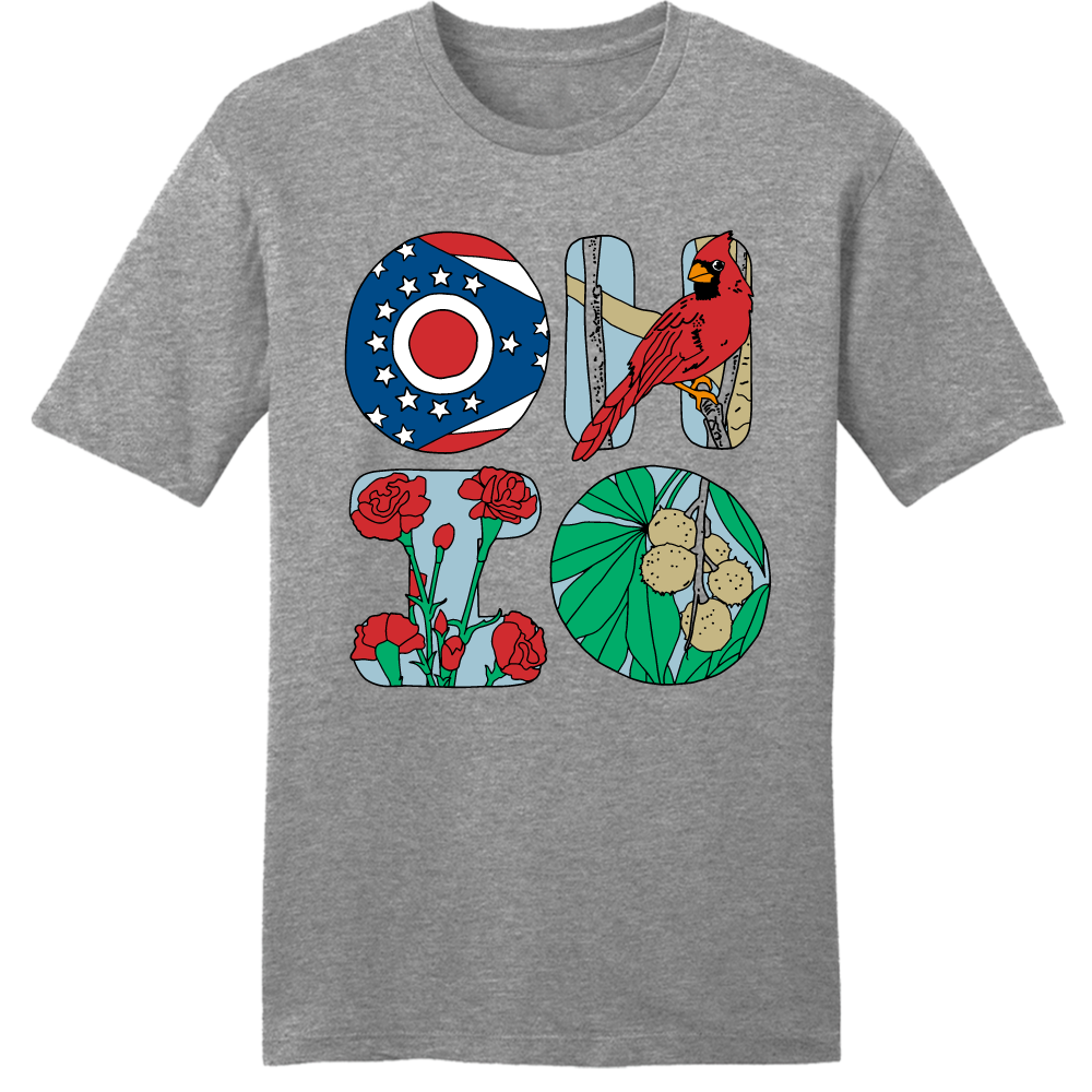 Ohio Letters tee