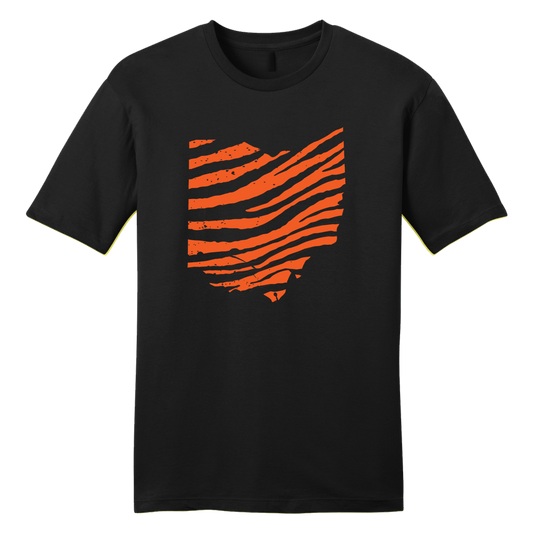 Tiger Stripe Ohio Black - Cincy Shirts