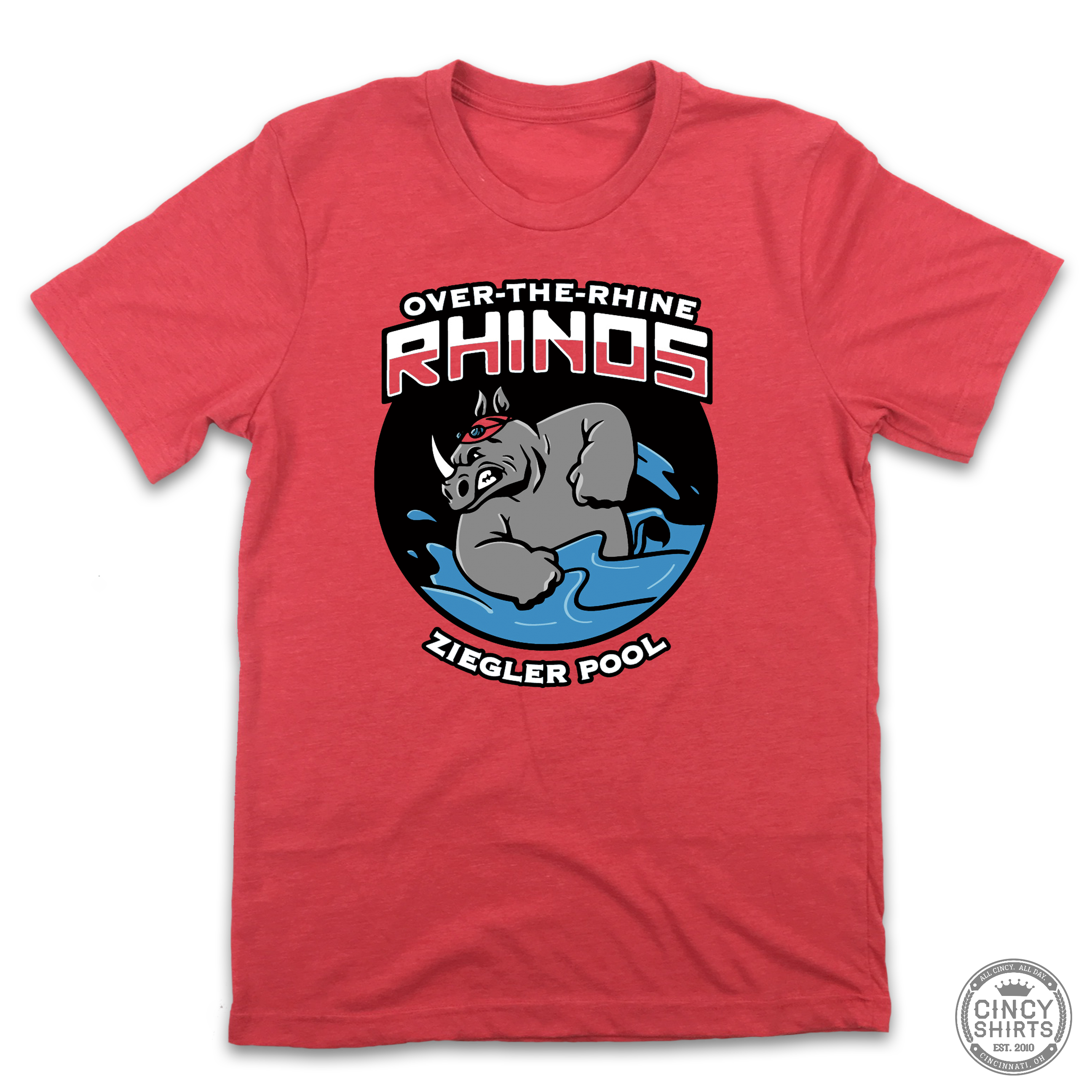 Over-The-Rhine Rhinos - Ziegler Park Swim Team - Cincy Shirts