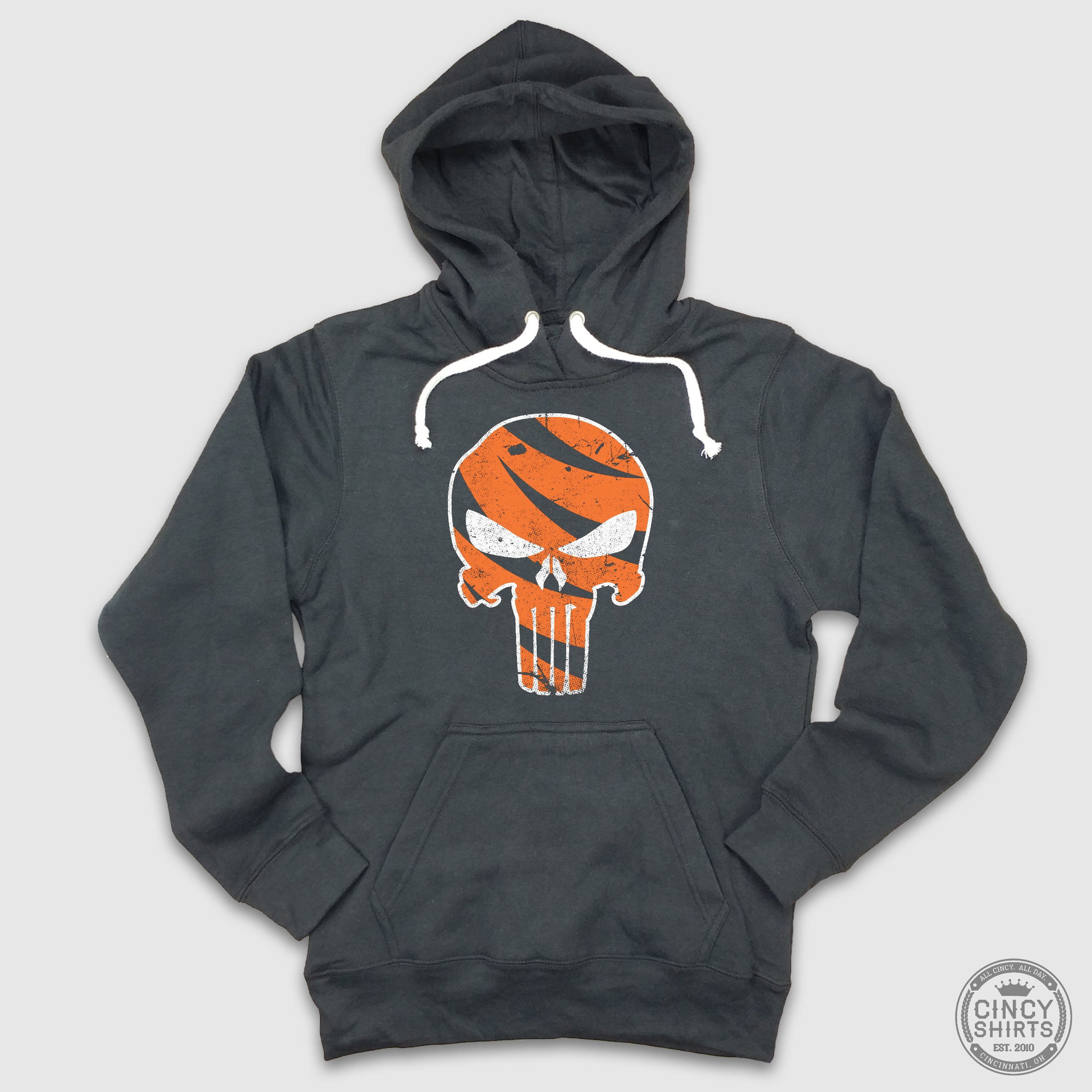 Who Dey Punisher - Hoodie - Cincy Shirts