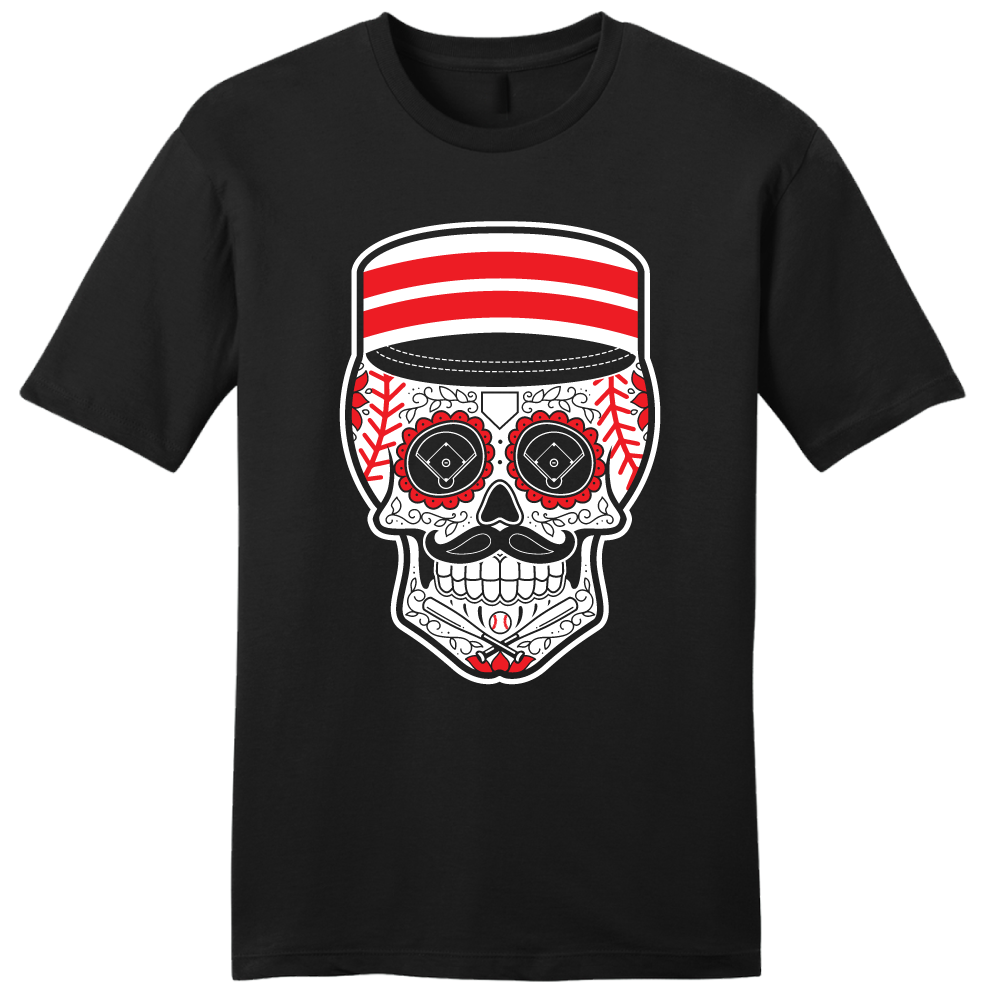 Redlegs Sugar Skull | Cincinnati Baseball Apparel | Cincy Shirts