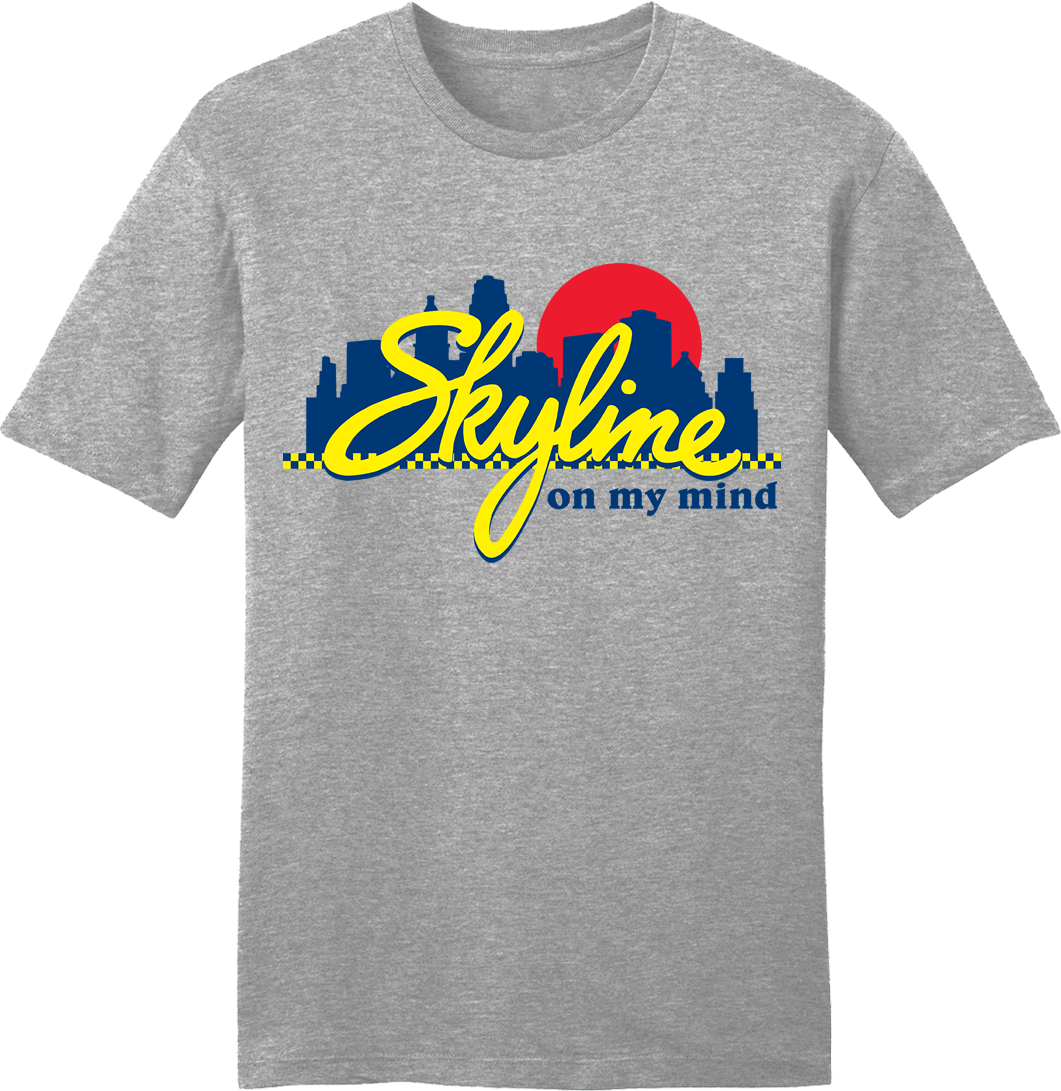 Skyline Chili Always on My Mind Logo white tee
