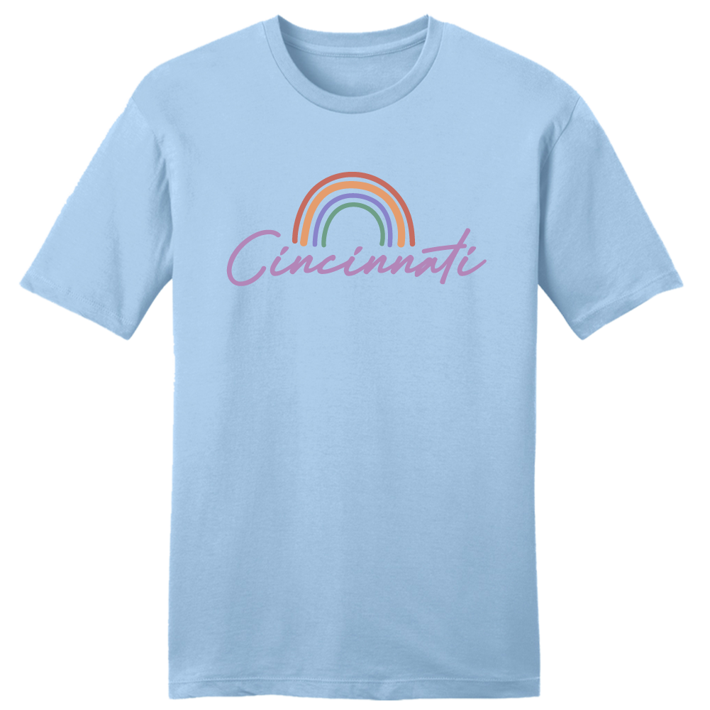 Cincy Script with Rainbow - Cincy Shirts