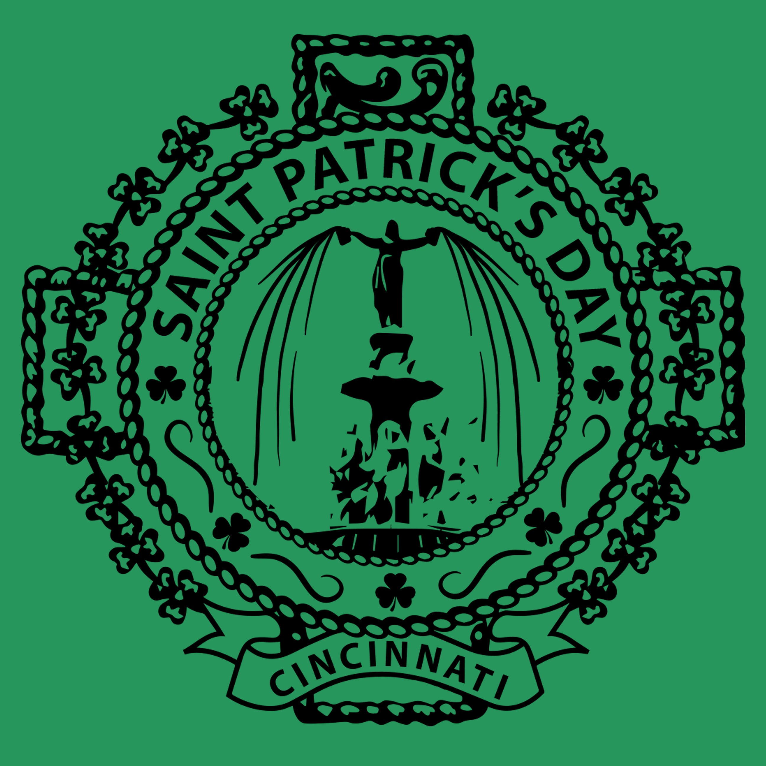 St. Patrick's Day Cincinnati Seal - Cincy Shirts