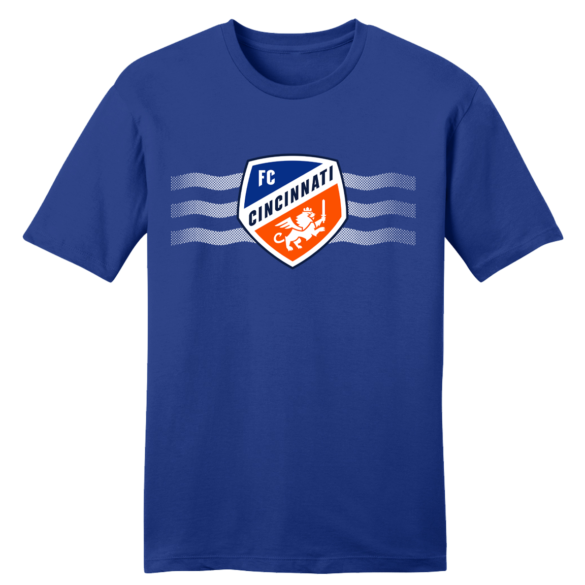 FC Cincinnati Shield and Waves blue