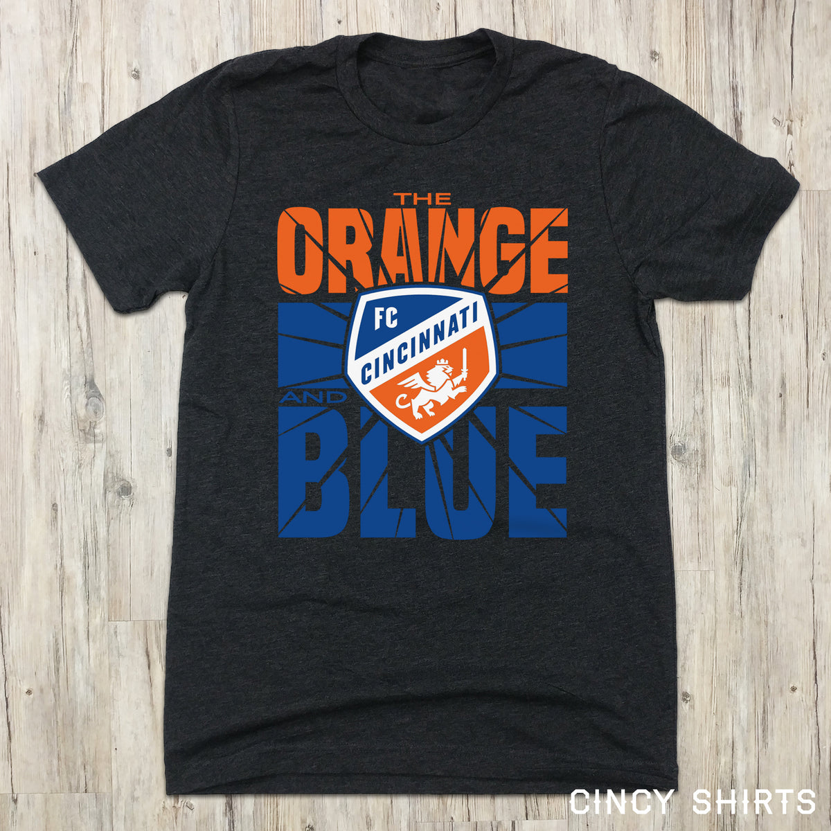 Orange and Blue Shatter - MLS FC Cincinnati - Cincy Shirts