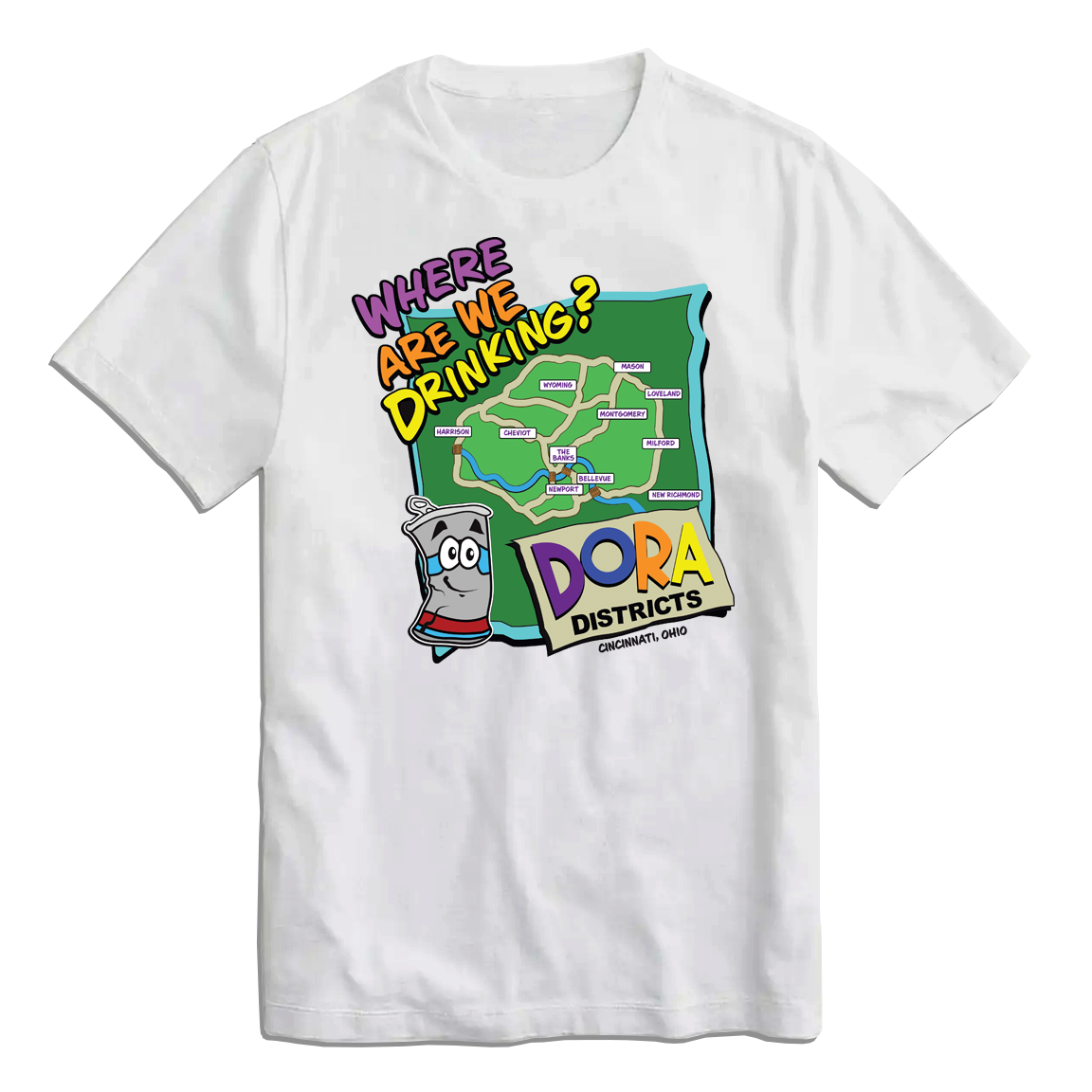 DORA Districts Map Tee