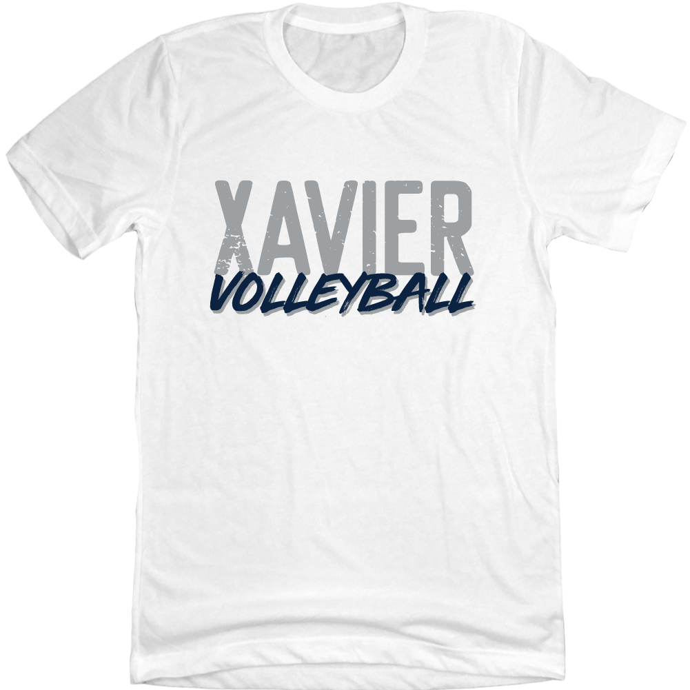 X Volleyball Script | Xavier University Apparel | Cincy Shirts