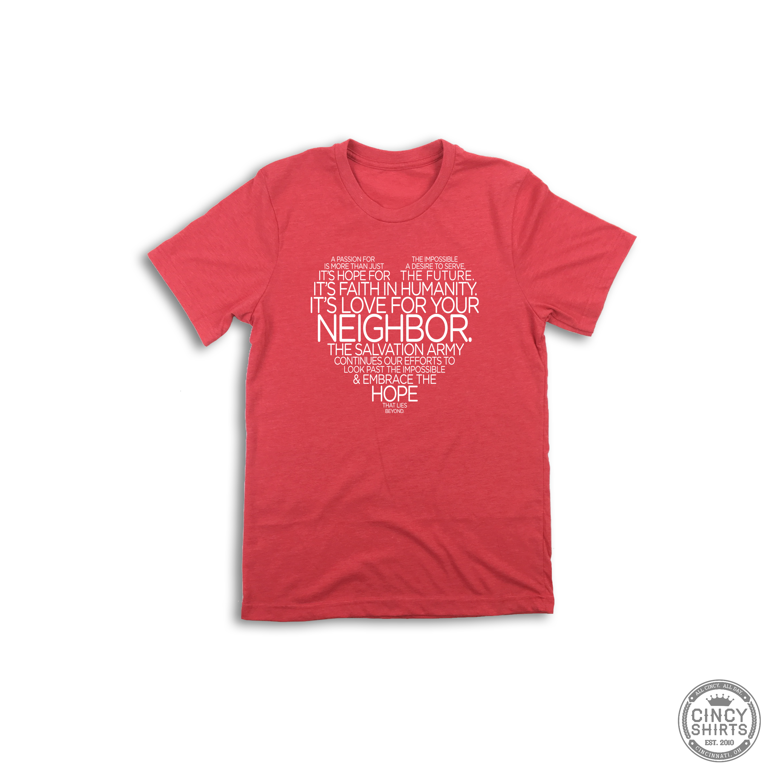 Salvation Army Heart - Youth Sizes - Cincy Shirts