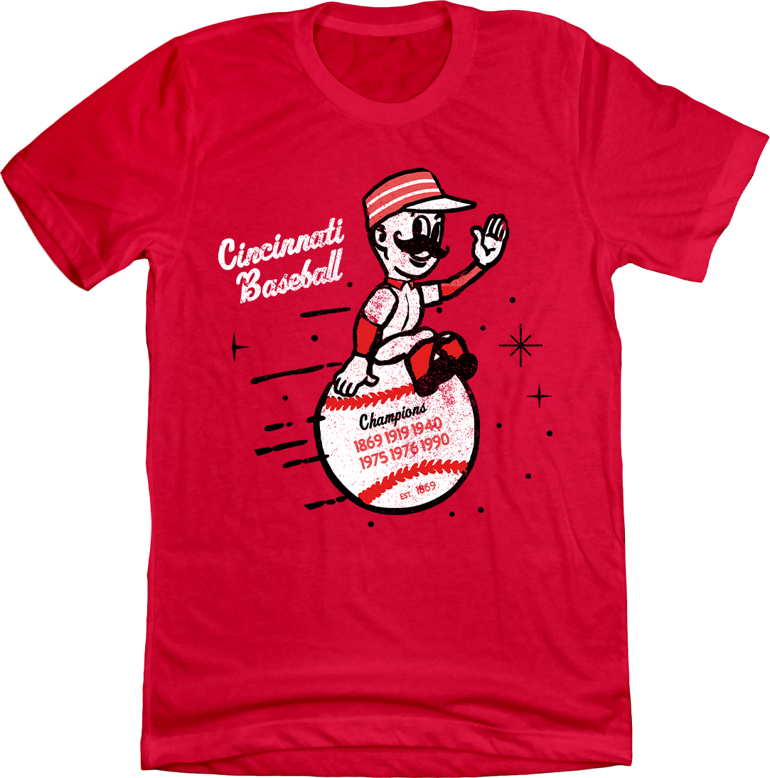 Cincinnati Baseball Vintage Mascot Champions