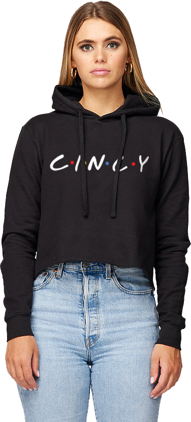 Cƒ€š‚·Iƒ€š‚·Nƒ€š‚·Cƒ€š‚·Y Women's Cropped Hoodie - Cincy Shirts