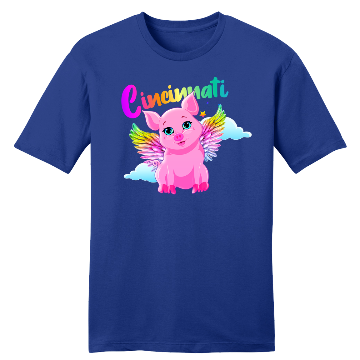 Cincinnati Neon Flying Pig - Cincy Shirts