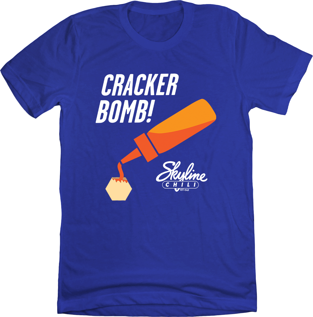 Cracker Bomb Skyline | Cincinnati Chili + Food Apparel | Cincy Shirts