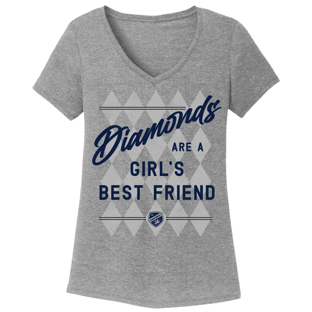 Diamonds Are a Girl's Best Friend - FC Cincinnati - Cincy Shirts