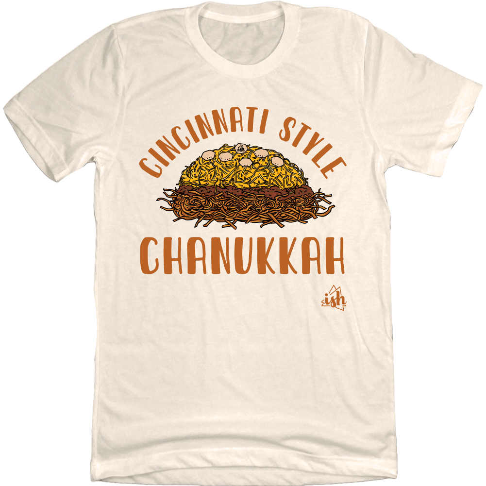 Cincinnati Chanukkah Cincy Shirts natural white