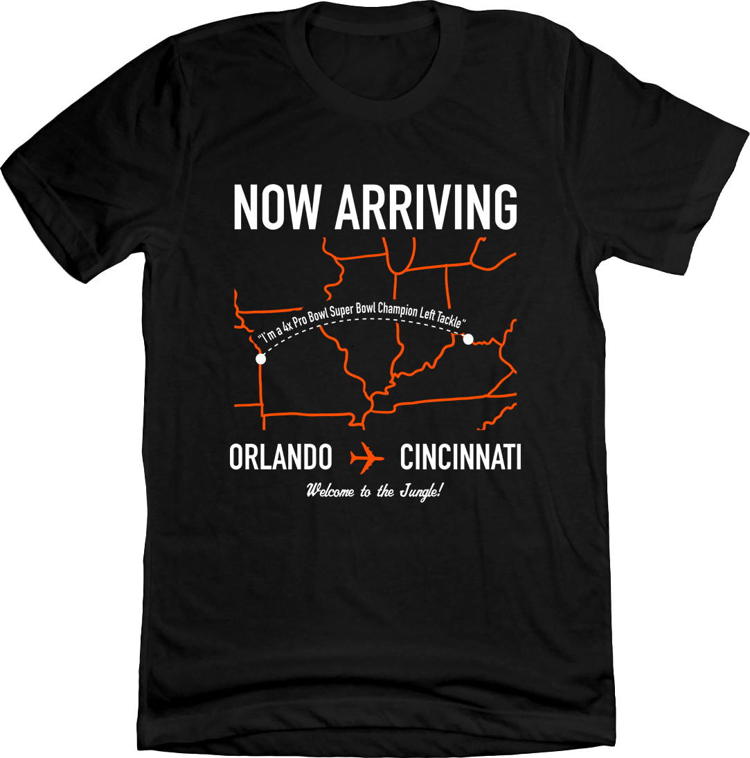 Now Arriving... Orlando to Cincinnati - Cincy Shirts