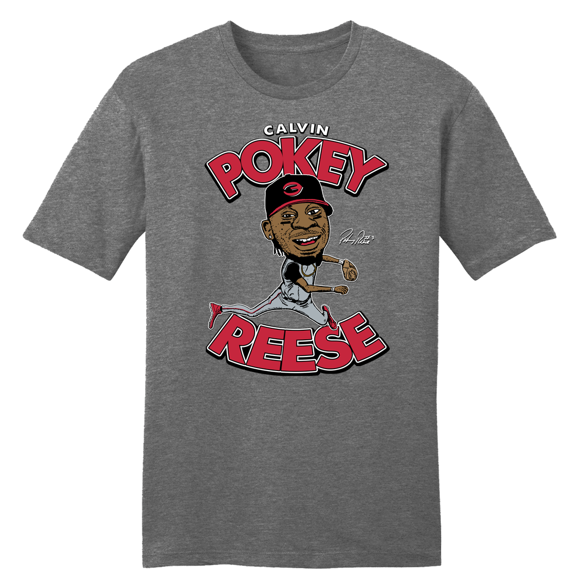 Pokey Reese Tee Charcoal
