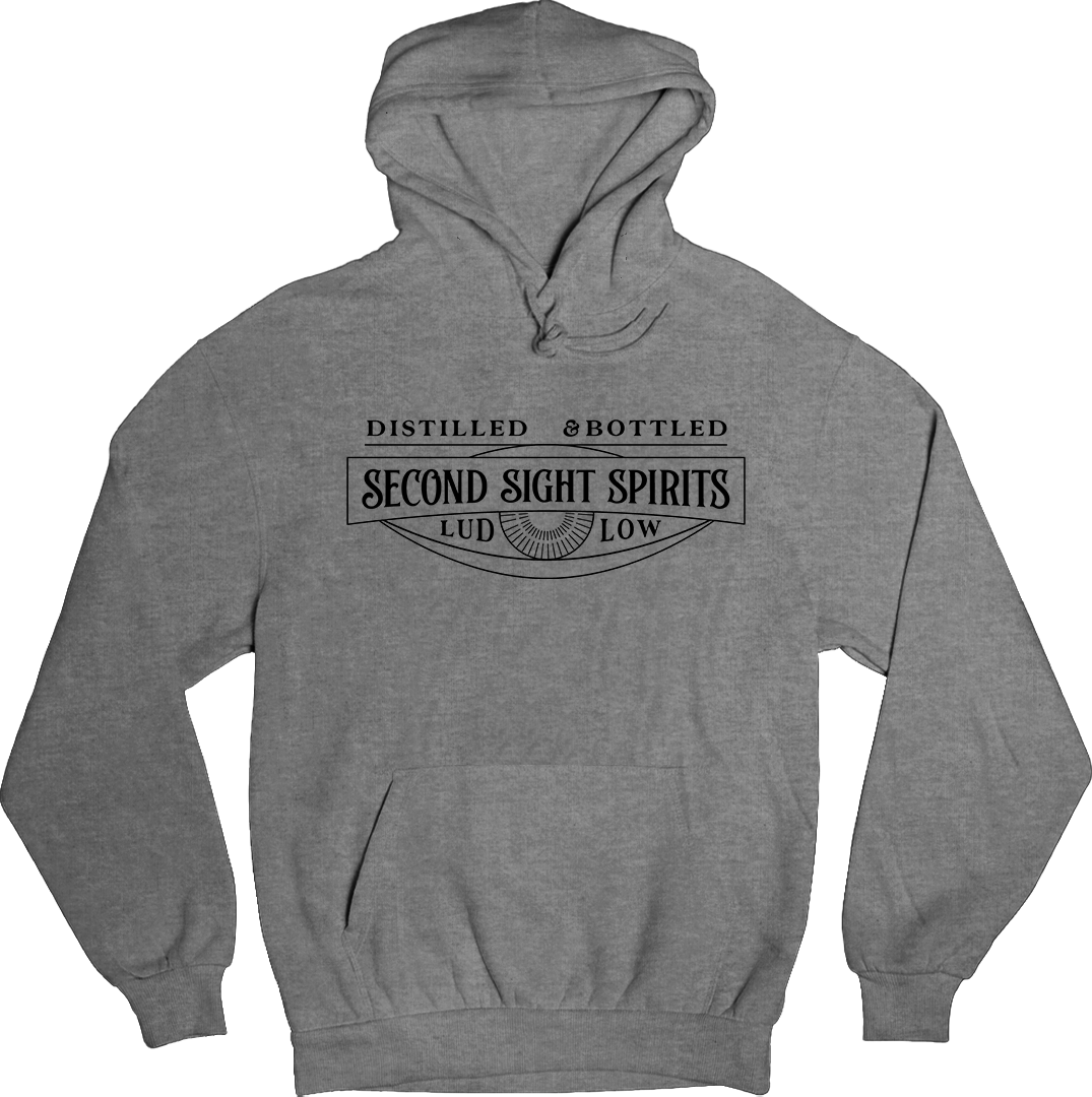 Second Sight Spirits Logo Cincy Shirts Heather Grey Hoodie