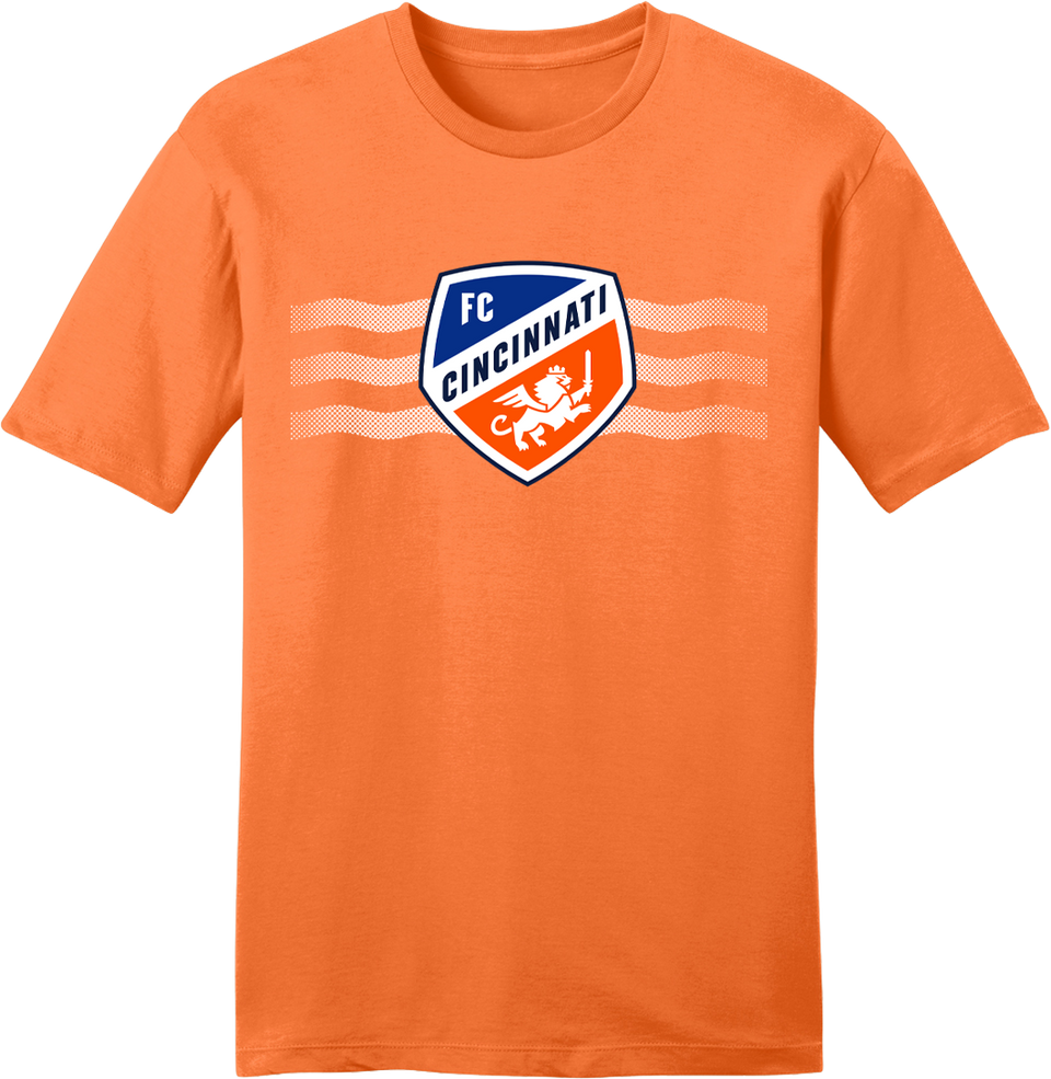 FC Cincinnati Shield and Waves orange