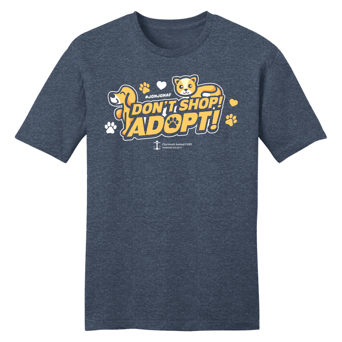 Cartoon Don't Shop Adopt - #JonJonAF - Cincy Shirts