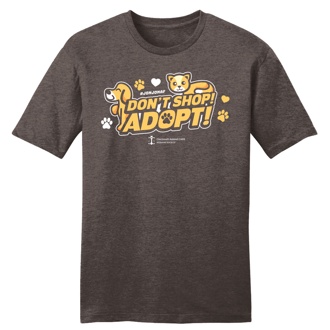 Cartoon Don't Shop Adopt - #JonJonAF - Cincy Shirts
