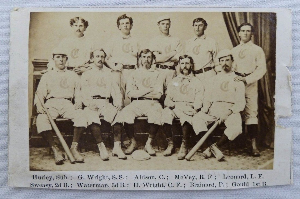 The Cincinnati Red Stockings played the first professional