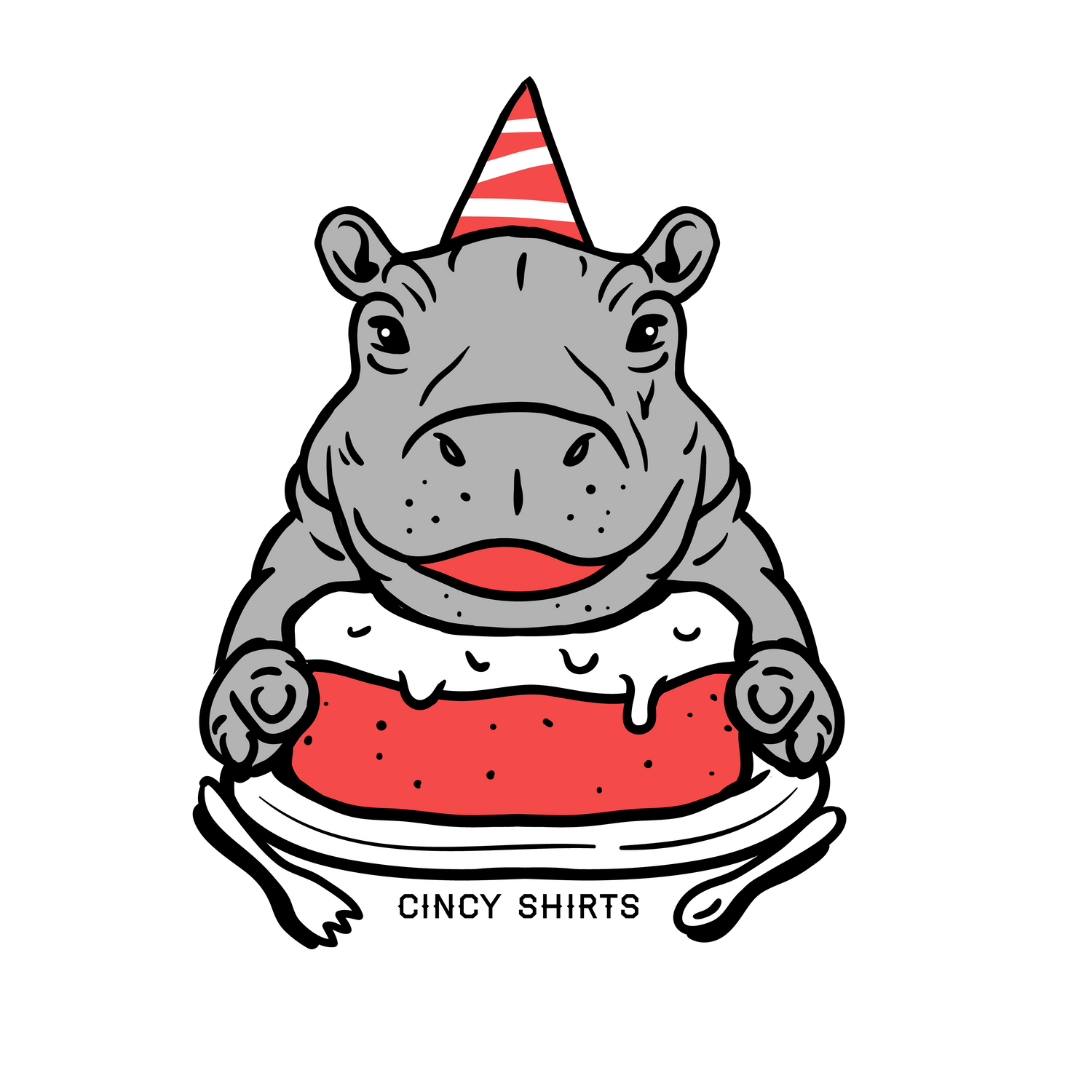 Fiona the Hippo birthday tattoo