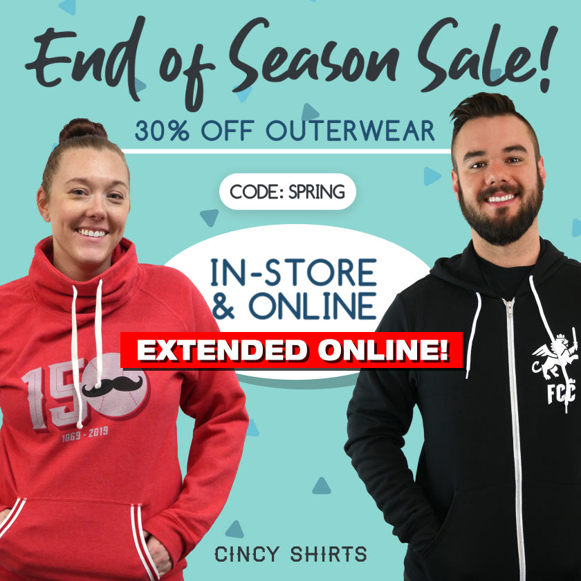 30% End of Season Sale EXTENDED Online!