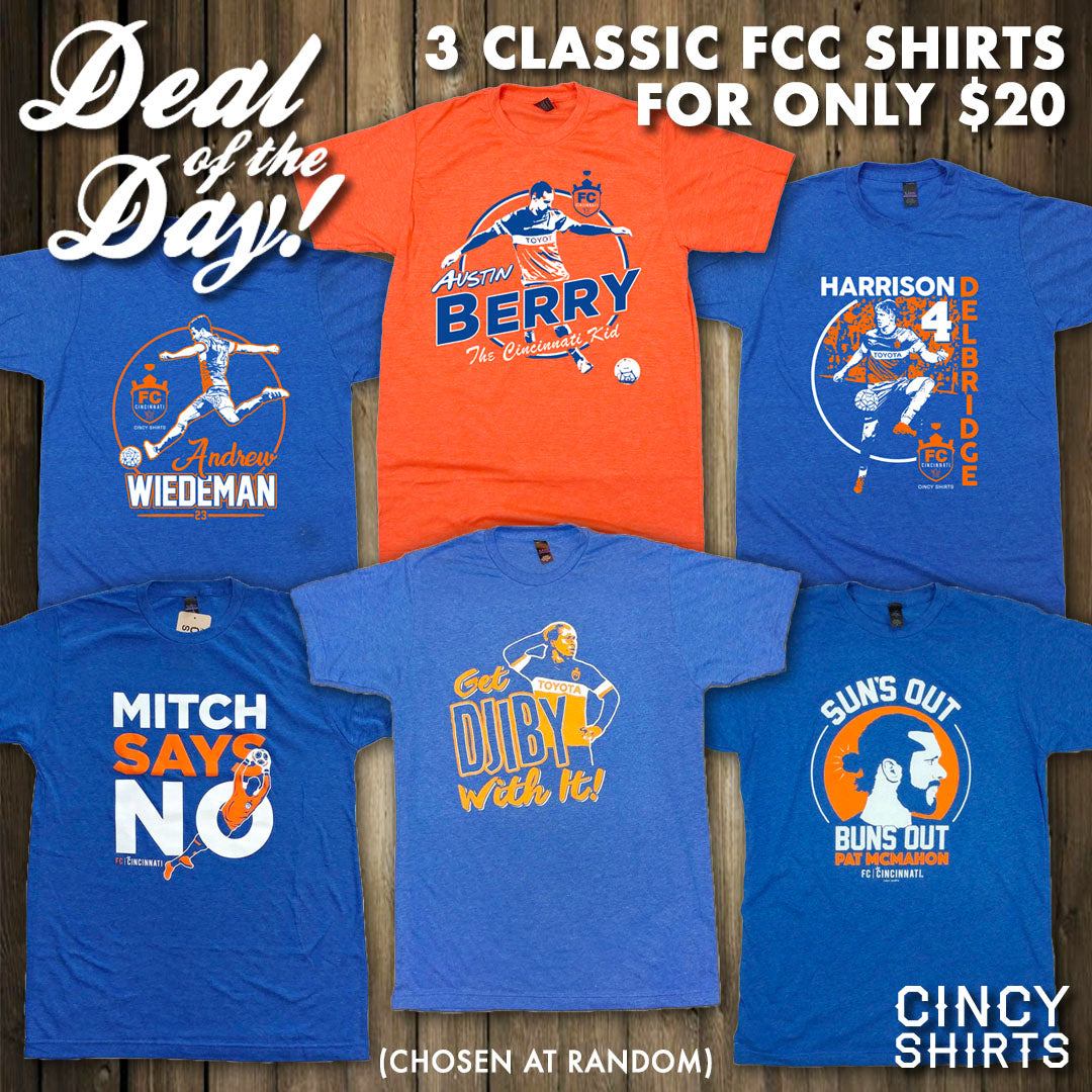 $20 FC Cincinnati Player Tees Mystery Bundle!