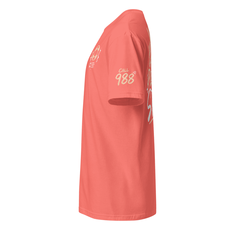 You Matter Please Stay Expressive Type Tee Coral