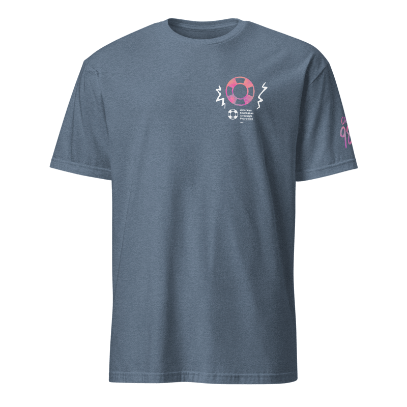 You Matter Please Stay Expressive Type Tee HEATHER NAVY