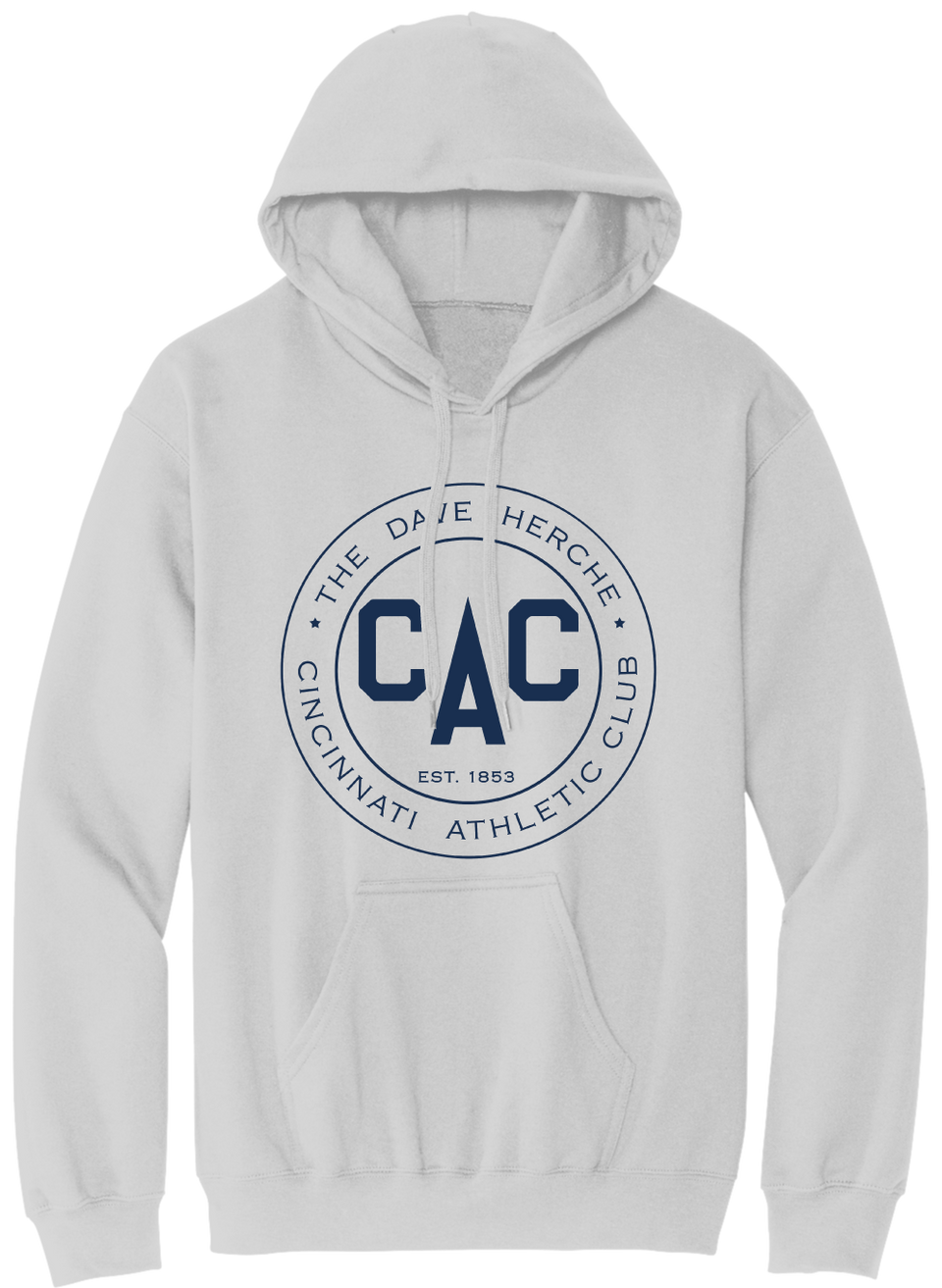 Cincinnati Athletic Club - All-Blue Logo white hoodie Cincy Shirts