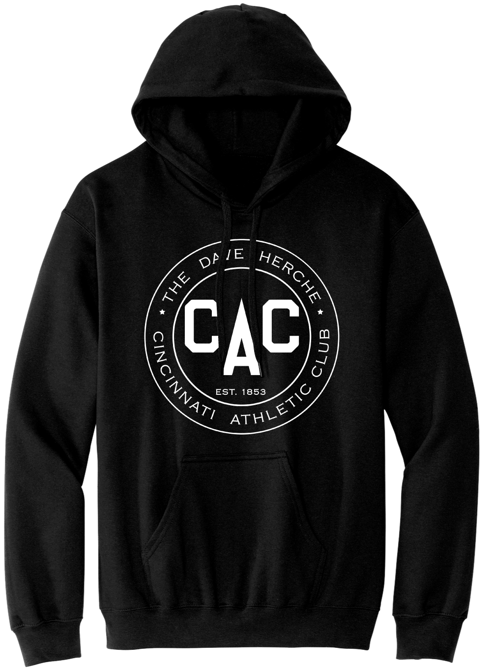 Cincinnati Athletic Club - All-White Logo hoodie black Cincy Shirts