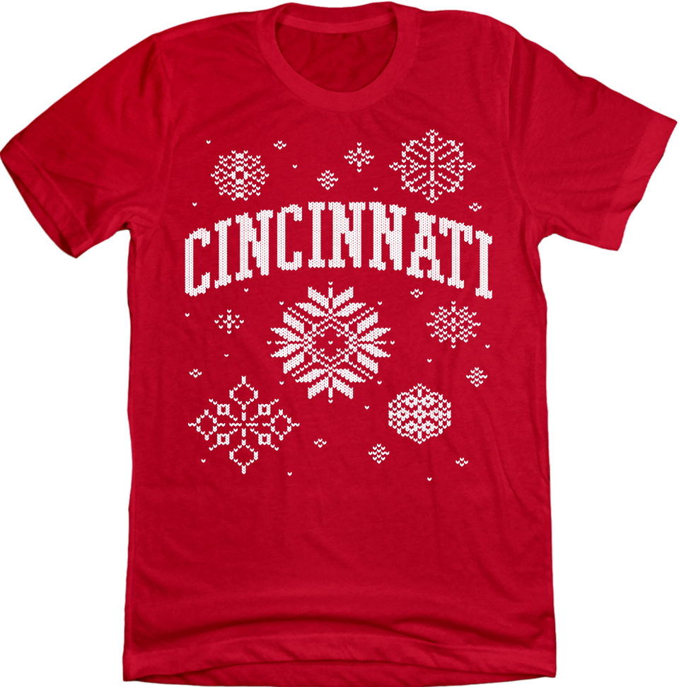 A Very Cincinnati Christmas Red Tee