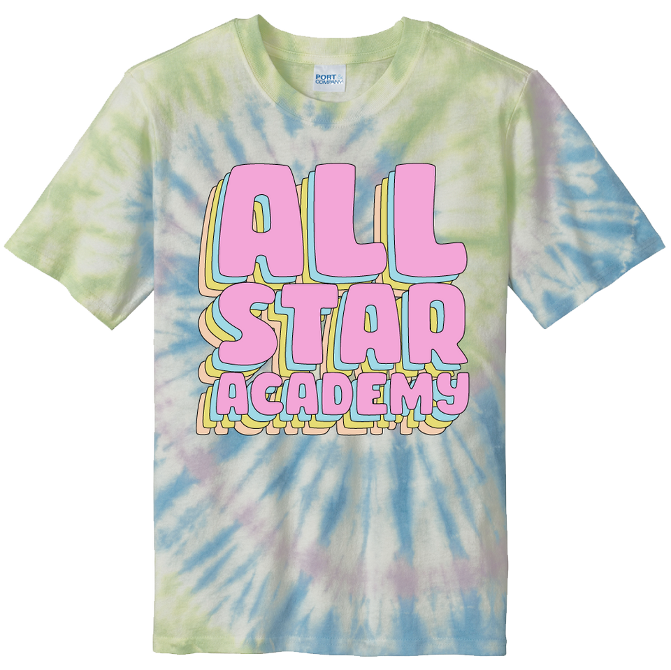 All-Star Academy Gymnastics Stars Tie-Dye - Cincy Shirts