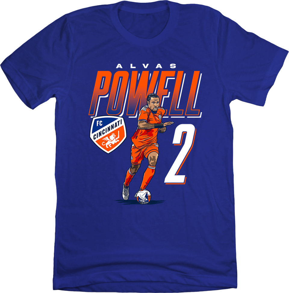 Alvas Powell Name Tee FC Cincinnati - Cincy Shirts
