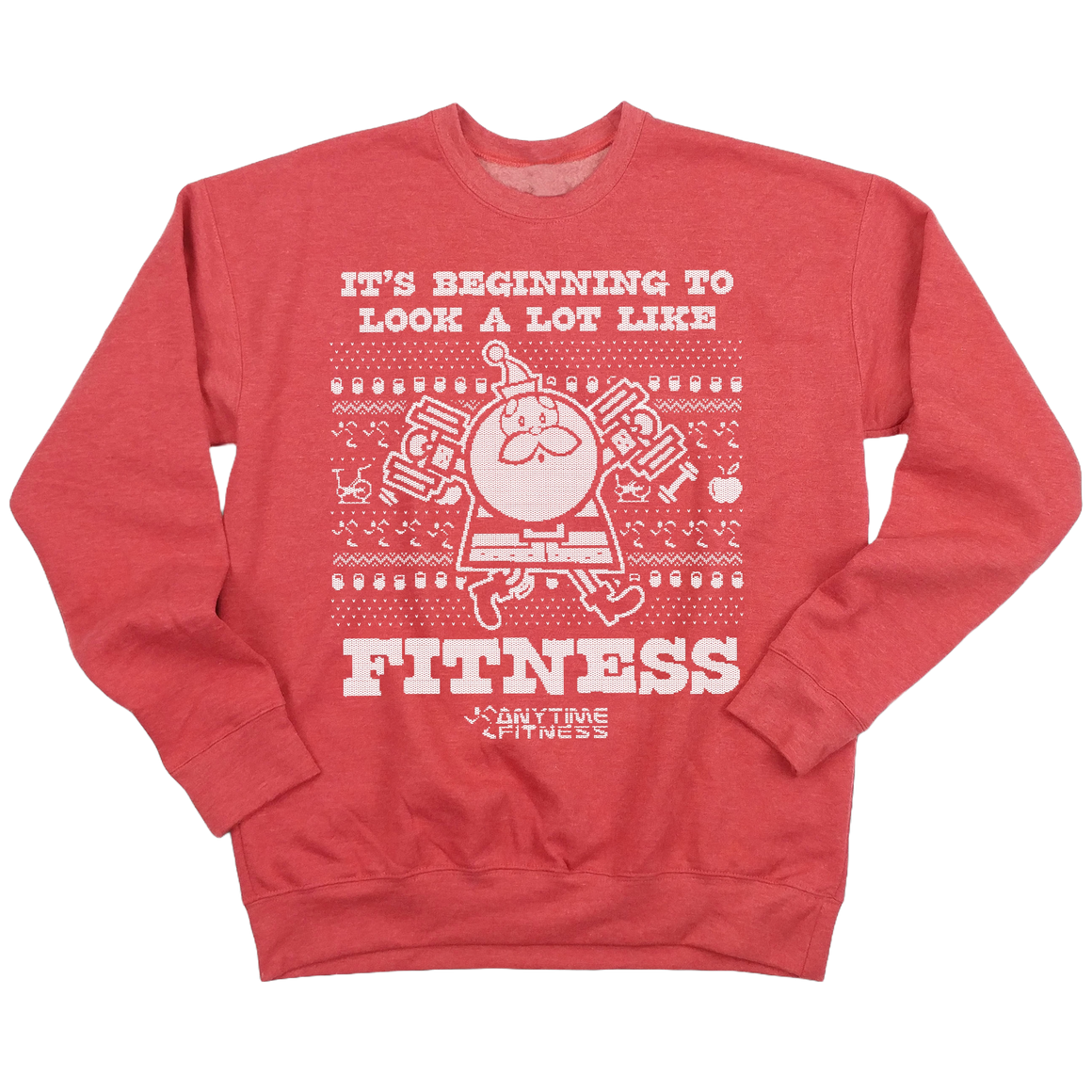 Anytime Fitness Ugly Christmas Sweatshirt - Cincy Shirts
