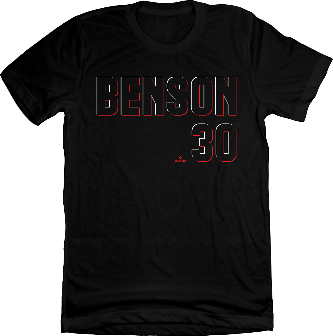 Will Benson Cincinnati Reds Women's Red Backer Slim Fit T-Shirt 