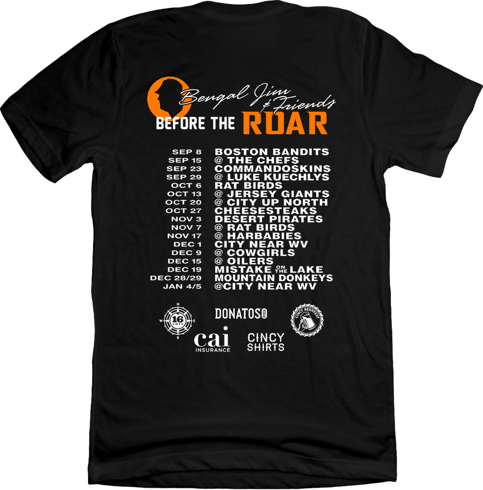 2024 Bengal Jim "Before the Roar" Tour Shirt