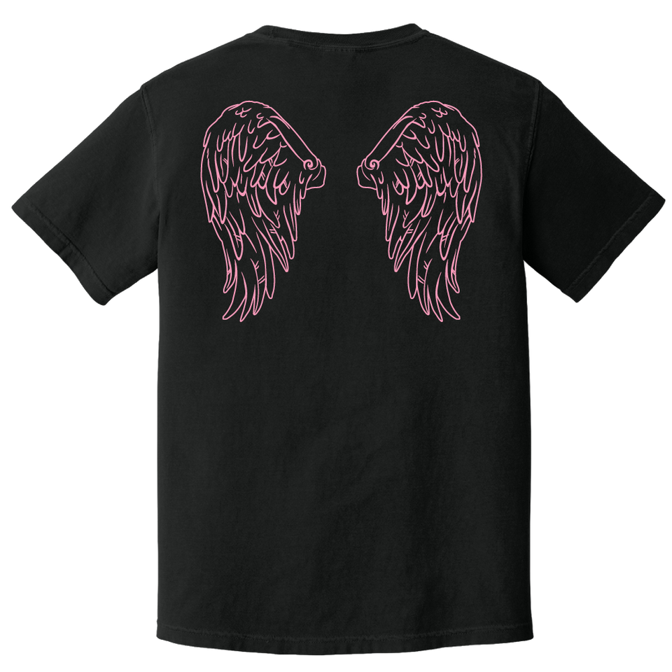 Bethesda Breast Cancer's Angels Black Back Tee