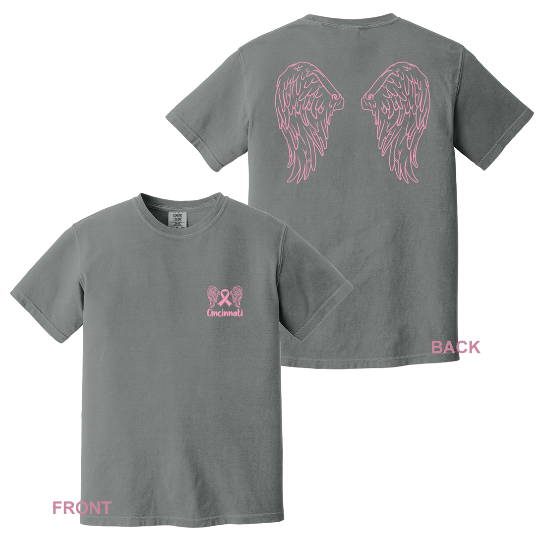 Bethesda Breast Cancer's Angels Grey CC Tee