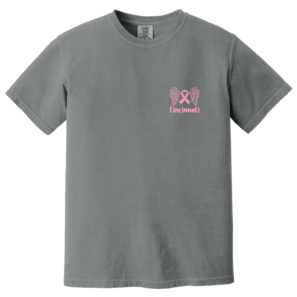 Bethesda Breast Cancer's Angels Grey Front Tee