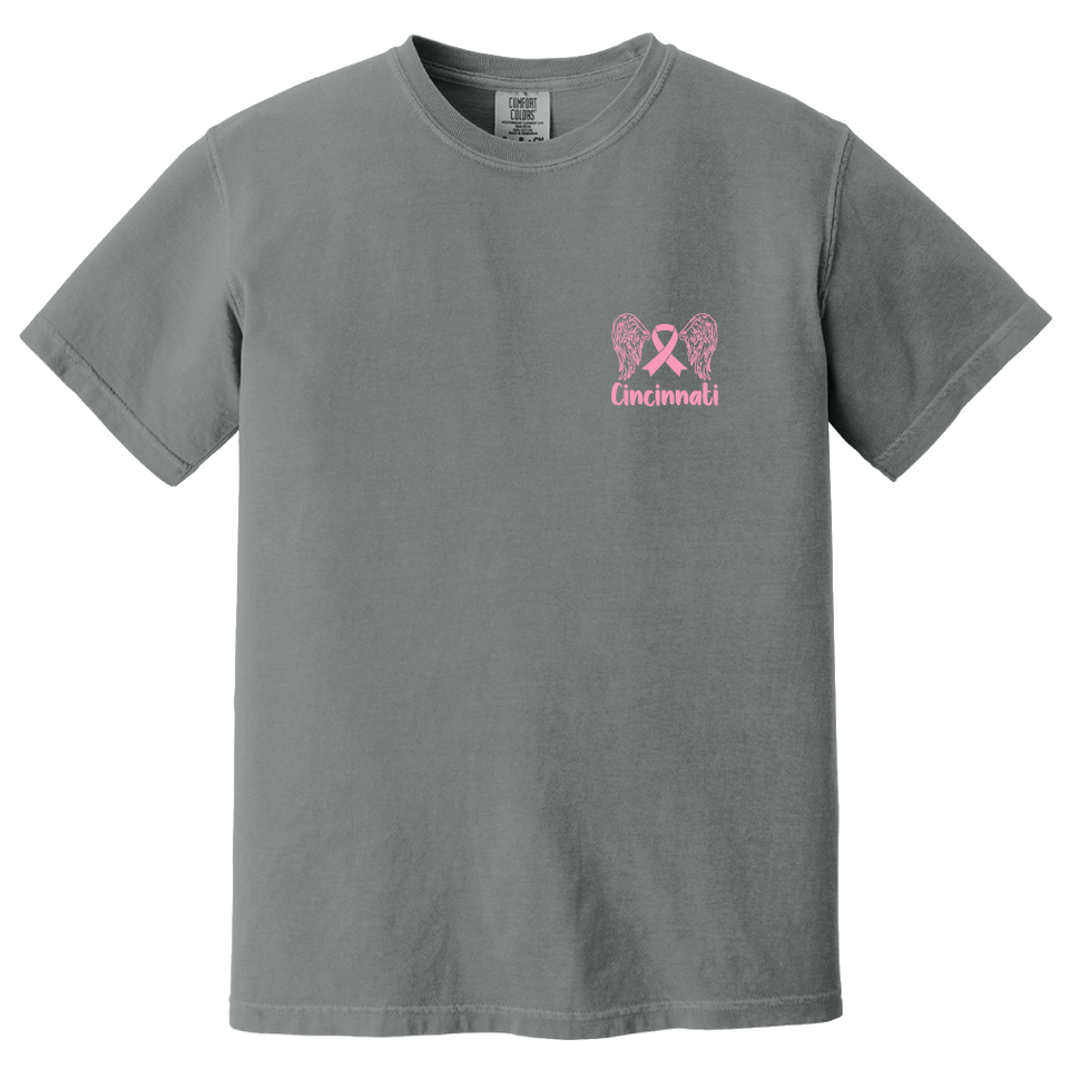 Bethesda Breast Cancer's Angels Grey Front Tee