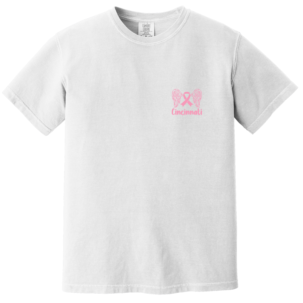 Bethesda Breast Cancer's Angels White Front Tee
