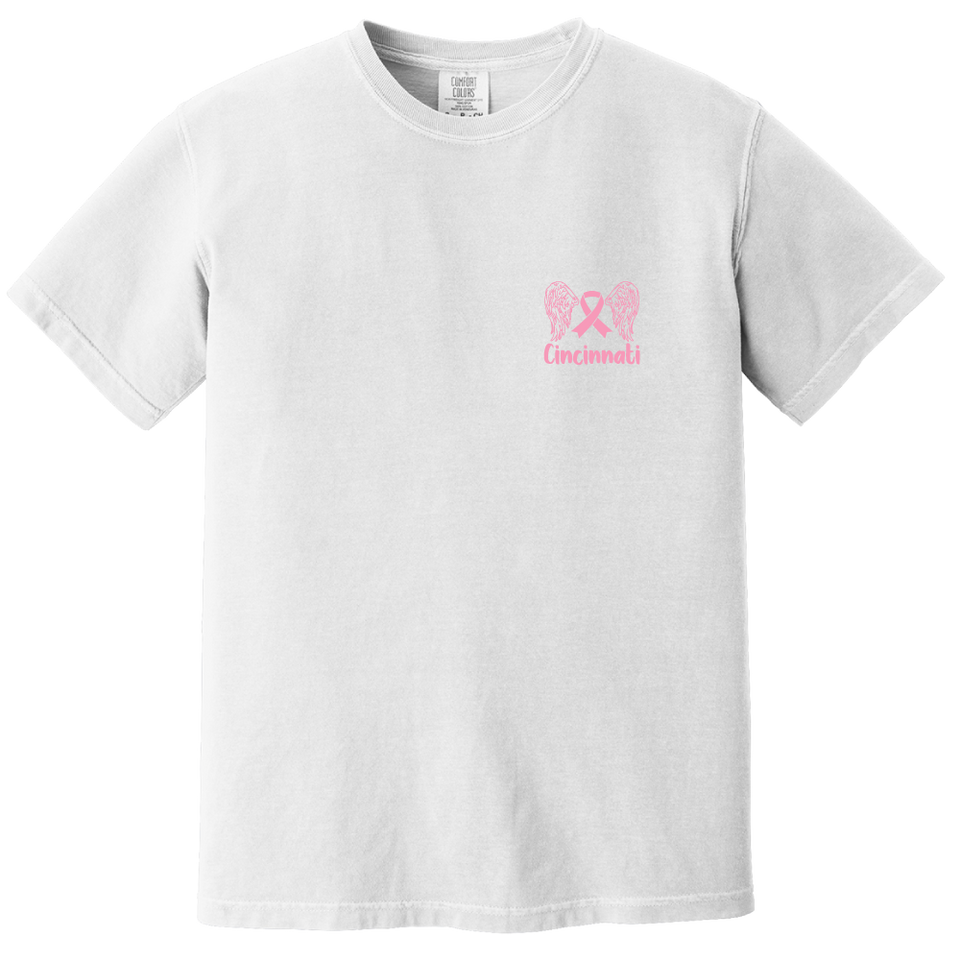 Bethesda Breast Cancer's Angels White Front Tee