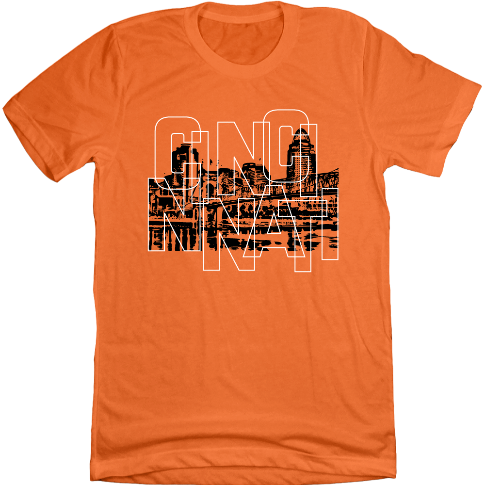 Big City Cincinnati Orange Tee