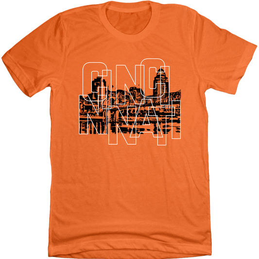 Big City Cincinnati Orange Tee