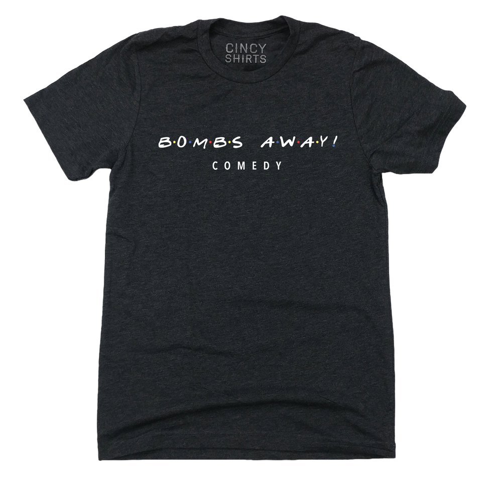Bombs Away! Comedy - 90's Sitcom Logo - Cincy Shirts
