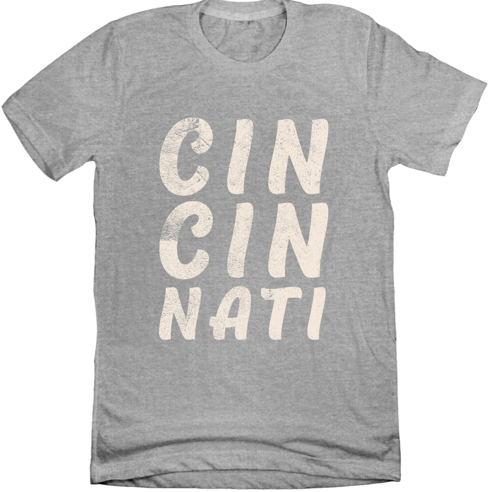 CIN CIN NATI Distressed Royal Tee