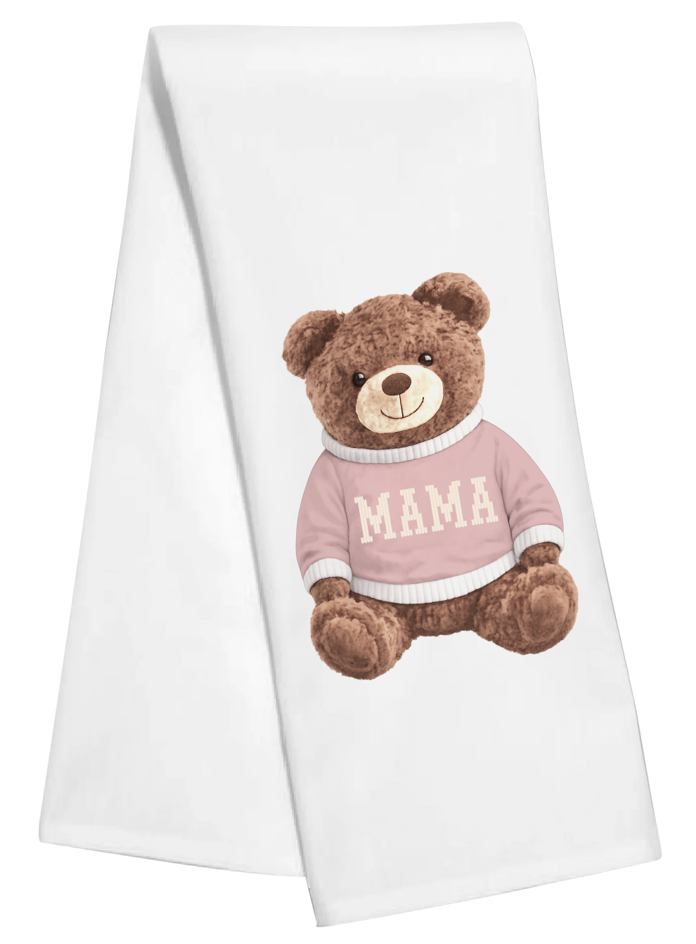 Mama Bear Stuffie Tea Towel